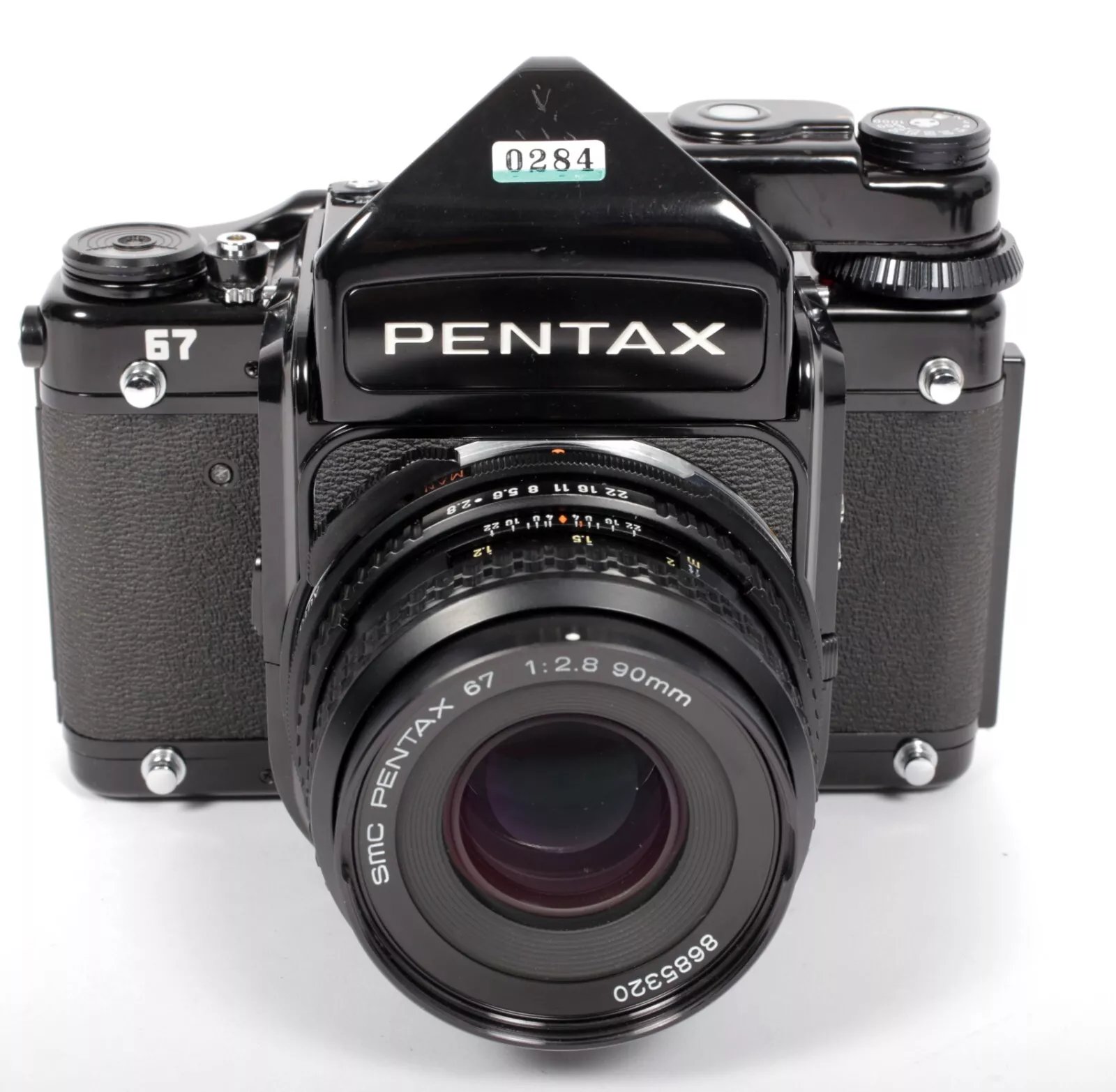 Pentax 67 MLU 6X7 camera with metered prism and LATE SMC